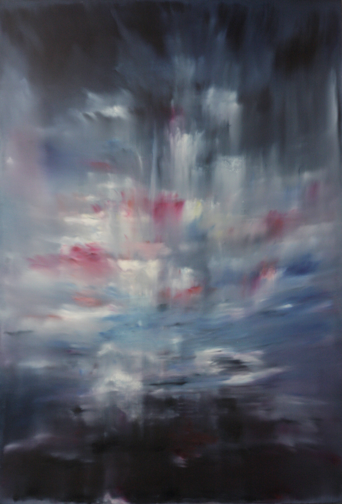 Pimeä aine/Dark Matter, 2013, öljy mdf-levylle/oil on board, 207 x 142 cm